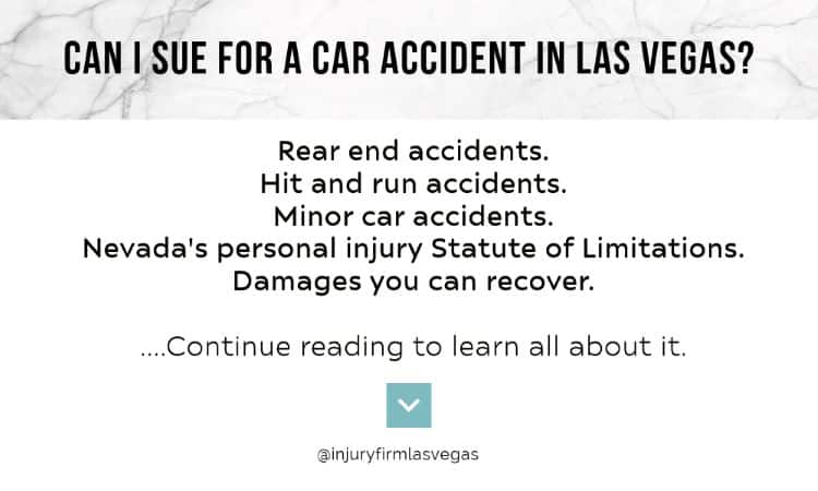 can i sue for a car accident in las vegas nevada